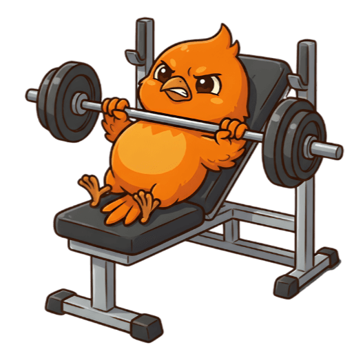 Phoenix character performing an incline bench press — choosing a workout split