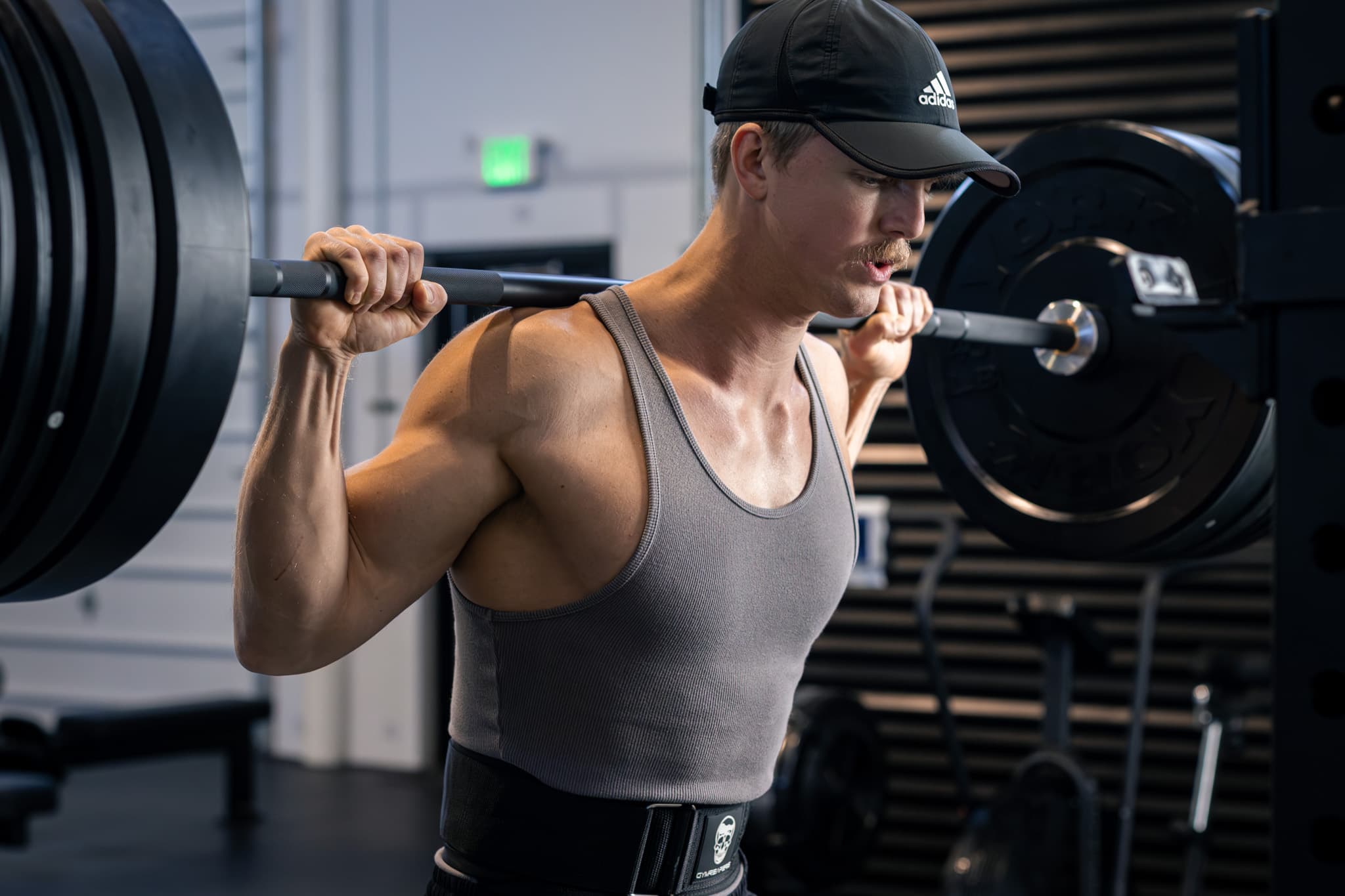 Coach James training in the gym